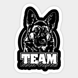 Funny Proud German Shepherd Team K9 dog sport portrait Sticker